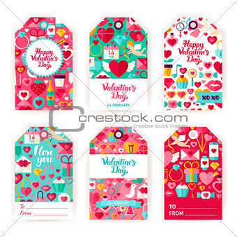 Valentines Day Gift Tag Labels