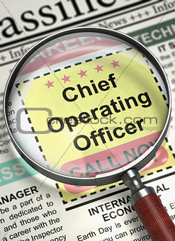 Chief Operating Officer Join Our Team. 3D.