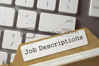 Folder Index Job Descriptions. 3D.