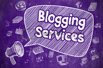 Blogging Services - Business Concept.