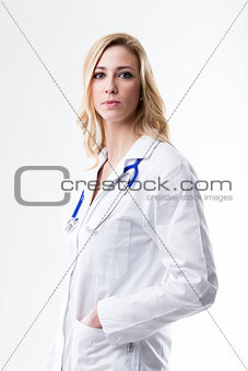 head physician is a blond woman
