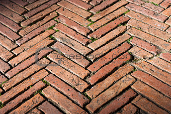 Flooring with old Bricks - Siena Italy