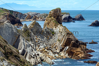 Atlantic ocean coastline near Portio Beach