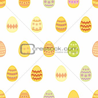 Tile vector pattern with easter eggs