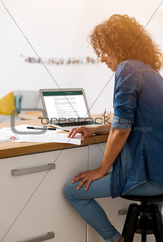 Woman working at the office