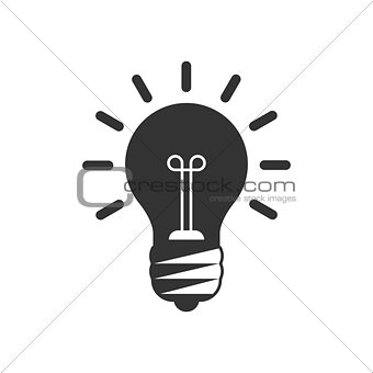 Lightbulb vector icon