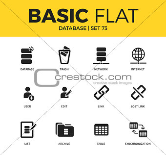 Basic set of Database icons