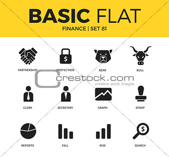 Basic set of Finance icons