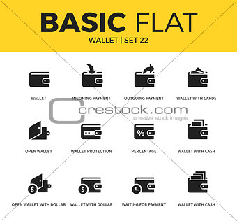 Basic set of Wallet icons