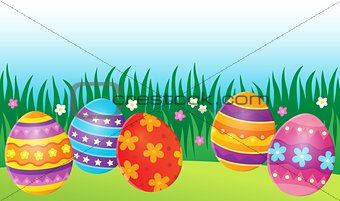 Decorated Easter eggs theme image 7
