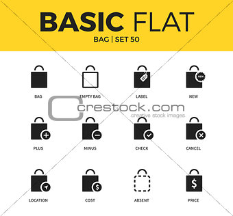 Basic set of Bag icons