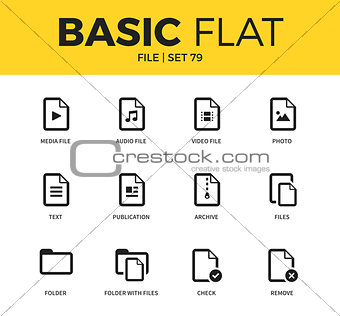 Basic set of file icons