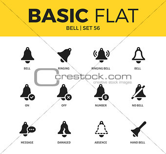 Basic set of bell icons