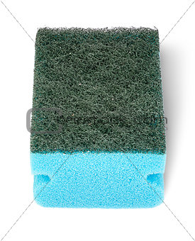 Single sponge for washing dishes perspective