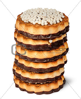 Stack chocolate cookies