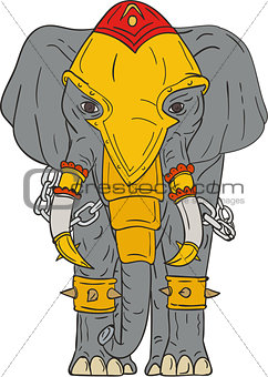 War Elephant Drawing