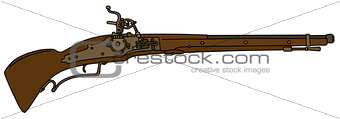 Historical flintlock gun