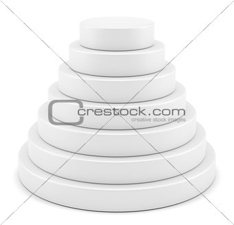 Simple round pyramid display