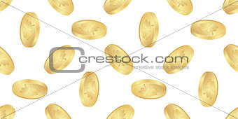 seamless of gold coins
