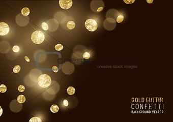 Large Gold glitter Confetti 