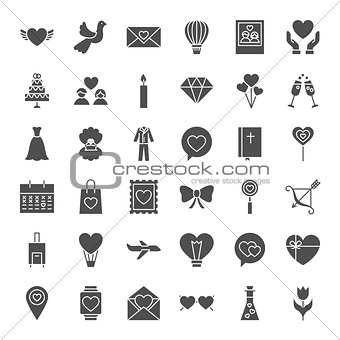 Love Heart Solid Web Icons