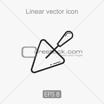 Linear icon trowel