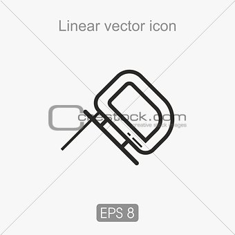 Linear icon jigsaw