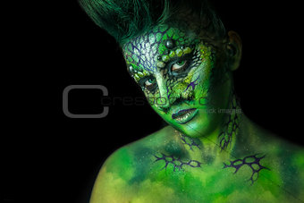 Reptilian Alien Girl