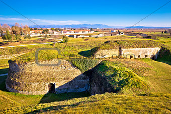 Town of Palmanova defense walls and trenches