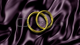 3D illustration Abstract Background with Rings