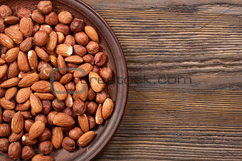 Almond and hazelnut