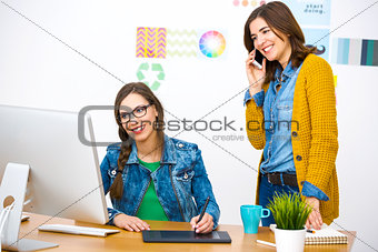 Casual businesswomen