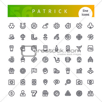 Patrick Line Icons Set