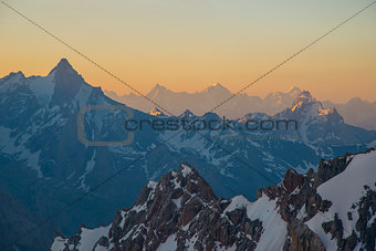 High Mountains at sunrise