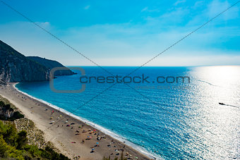 Mylos beach in lefkada, Greece