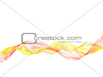 Smooth intersecting lines of red and yellow flowers