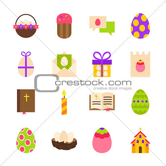 Happy Easter Holiday Objects