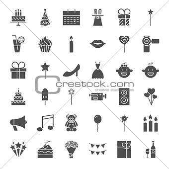 Party Solid Web Icons