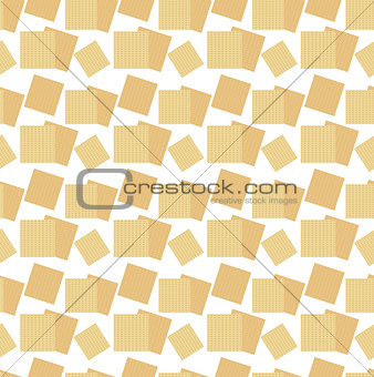 Passover seamless pattern with matzah. Pesach endless background, texture. Vector illustration.