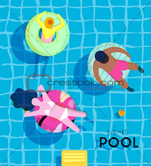 Poster summer pool