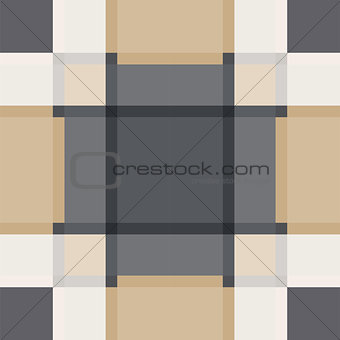 Geometric sand tile plaid vintage seamless pattern.