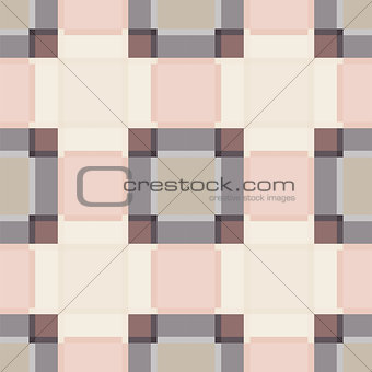 Square abstract plaid vintage seamless pattern.