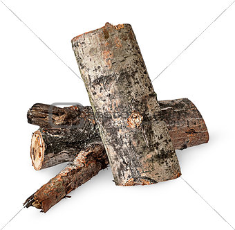 Two poplar logs