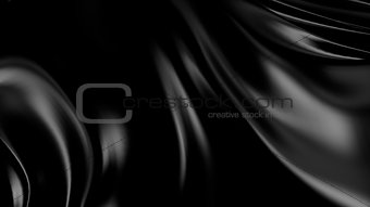 3D Illustration Abstract Black Background