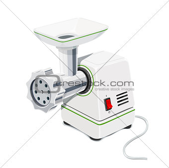 Electric Meat grinder. Kitchen equipment.