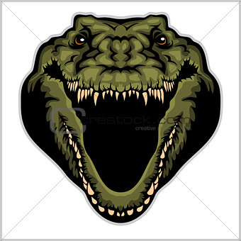 Angry Alligator Vector Mascot