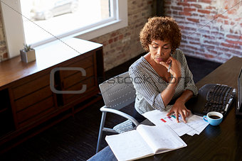 Mature Businesswoman Working In Office