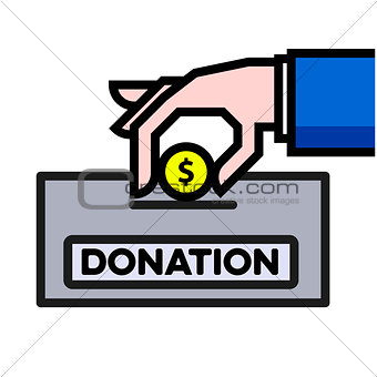 Give Donation concept
