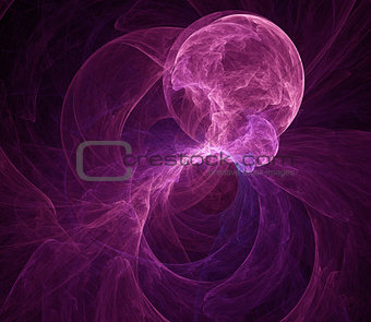 Abstract purple jellyfish cosmos clouds