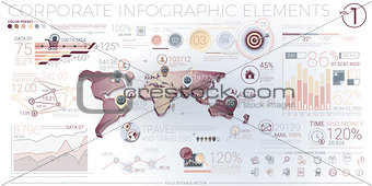 Colorful Corporate Infographic Elements